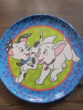 Vintage Zaks Design Disney 102 Dalmatians Melamine Plate - Domino & Oddball